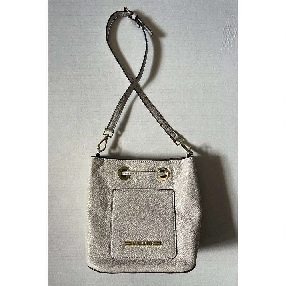 STEVE MADDEN Bucket Cognac Reptile Snake‎ Pattern Purse Handbag
